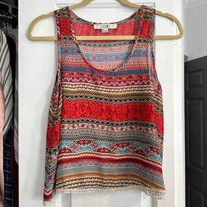 Aztec Inspired Crop Blouse